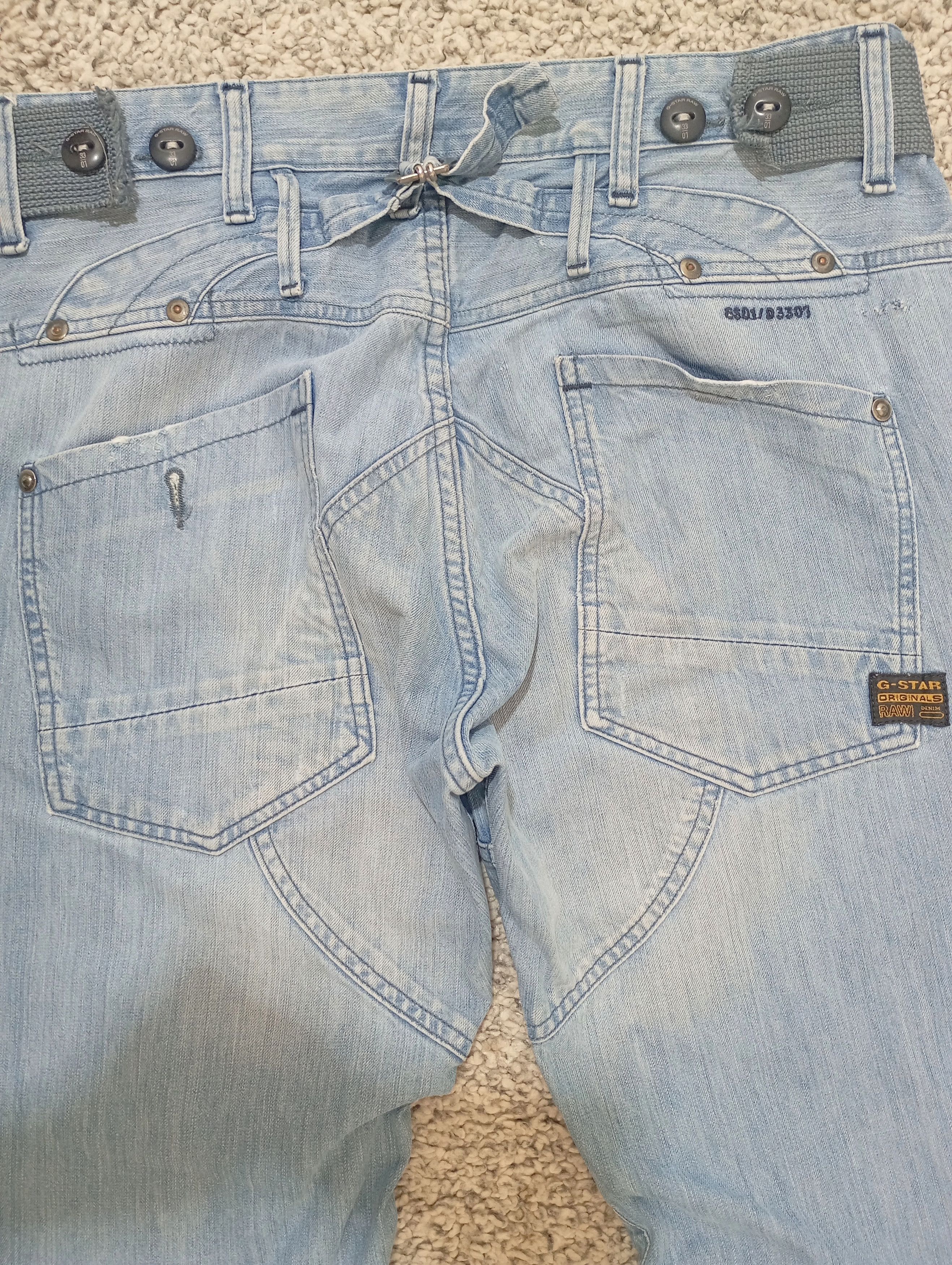 G-Star G-Star Raw Loose Fit Denim Jeans Storm Elwood Size US 32 / EU 48 - 8 Thumbnail