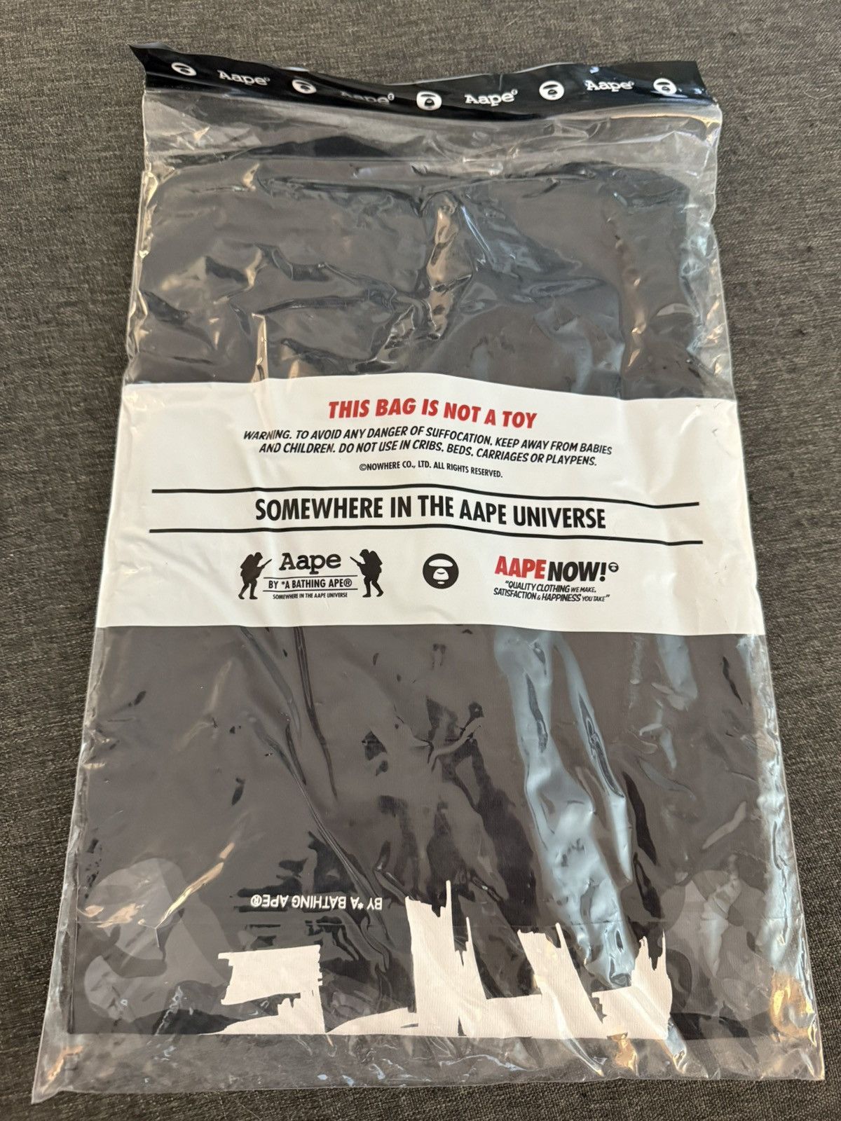 Aape AAPE Logo Tee Black Size US M / EU 48-50 / 2 - 4 Thumbnail