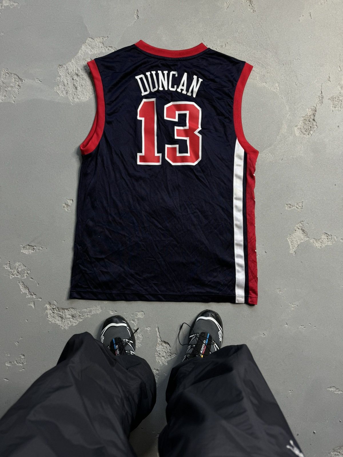 Reebok Vintage Reebok TIM DUNCAN Team USA Jersey Size L Size US L / EU 52-54 / 3 - 2 Thumbnail