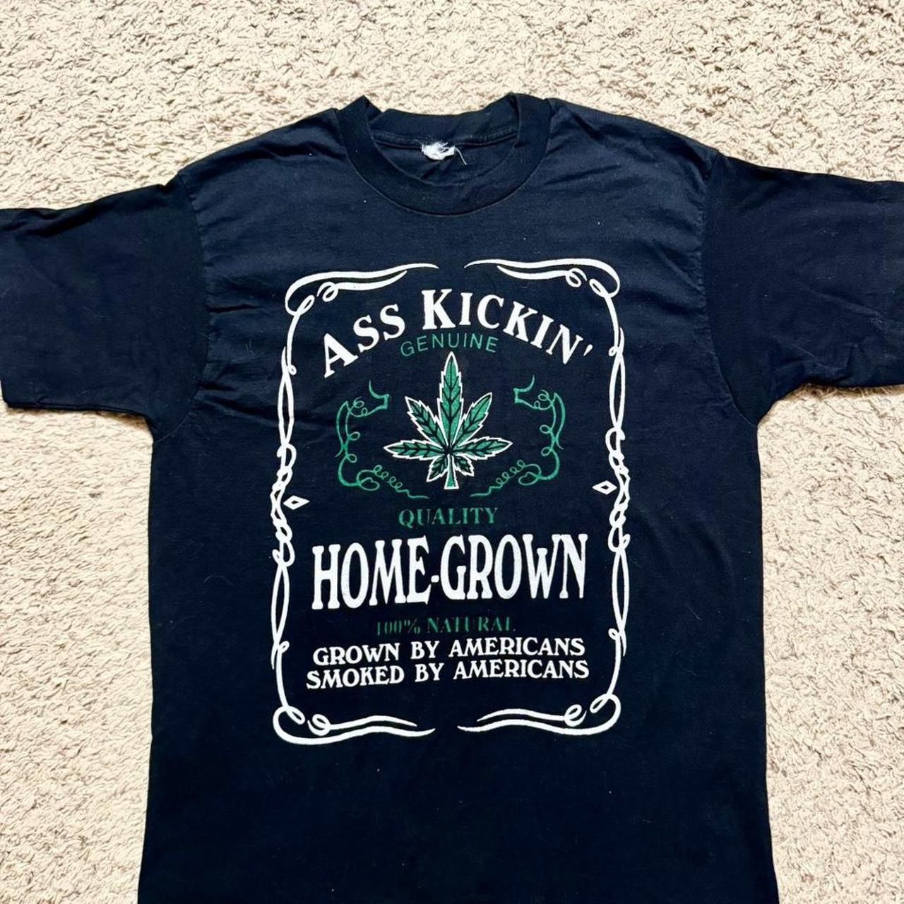 Vintage True vintage 70s Home Grown Weed Jack Daniel's Tee Size US L / EU 52-54 / 3 - 5 Thumbnail