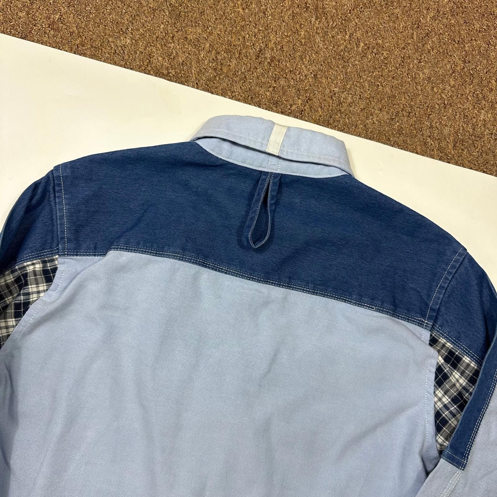 Junya Watanabe Junya Watanabe Brooks Brothers 2005 Patchwork Cargo Shirt S Size US S / EU 44-46 / 1 - 5 Thumbnail