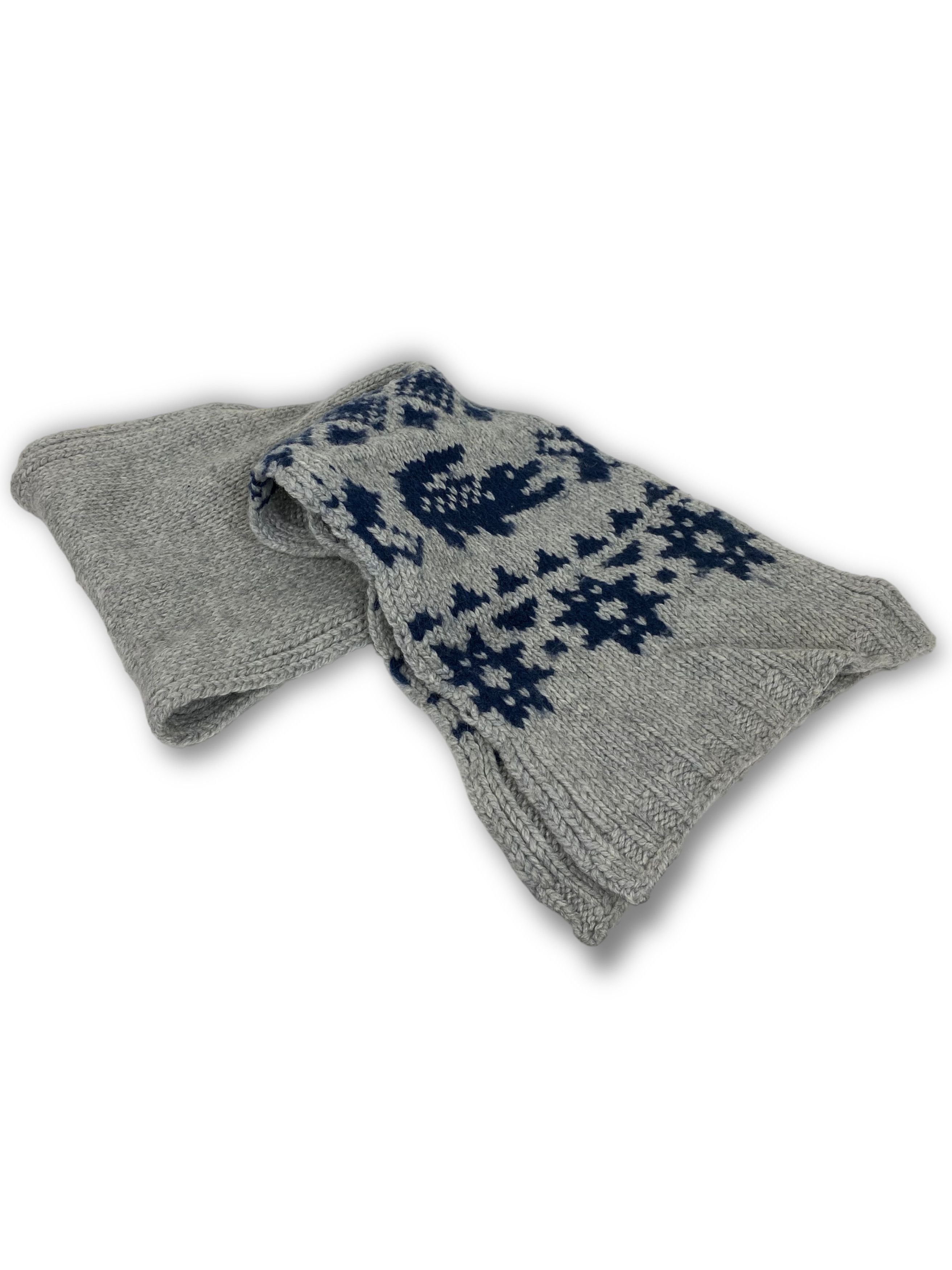 Lacoste Vintage LACOSTE Big Logo Wool Knit Scarf M513 Size ONE SIZE - 1 Thumbnail