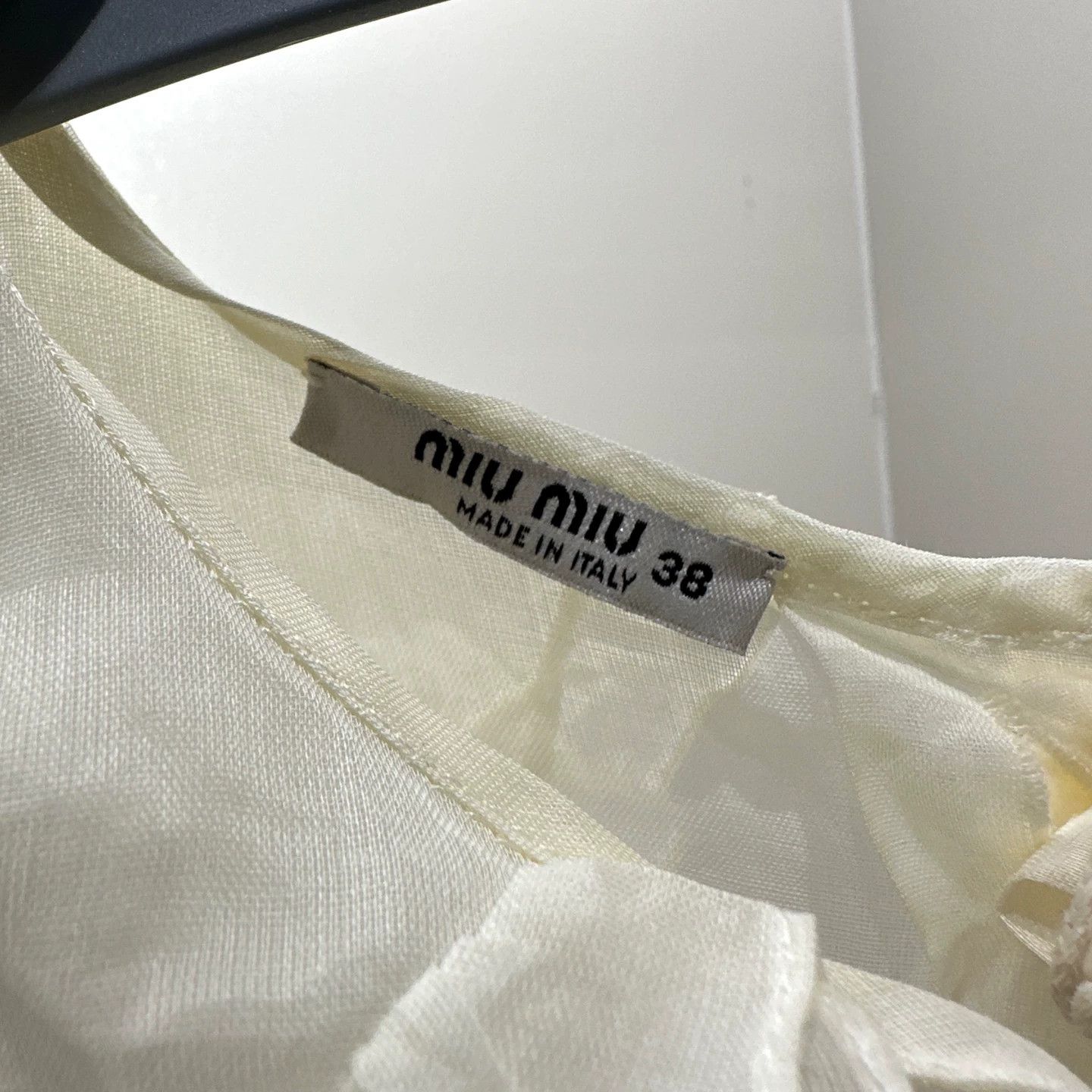 Miu Miu MIU MIU mar436 Lace Cutout Cotton Dress Size 38 Size XS / US 0-2 / IT 36-38 - 3 Thumbnail