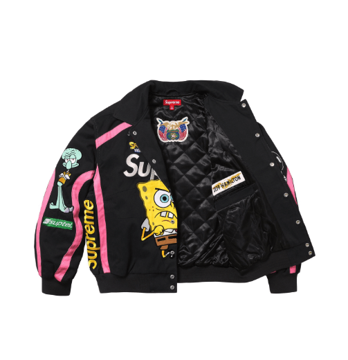 Supreme Supreme SpongeBob SquarePants Jeff Hamilton Racing Jacket Size US XL / EU 56 / 4 - 4 Thumbnail