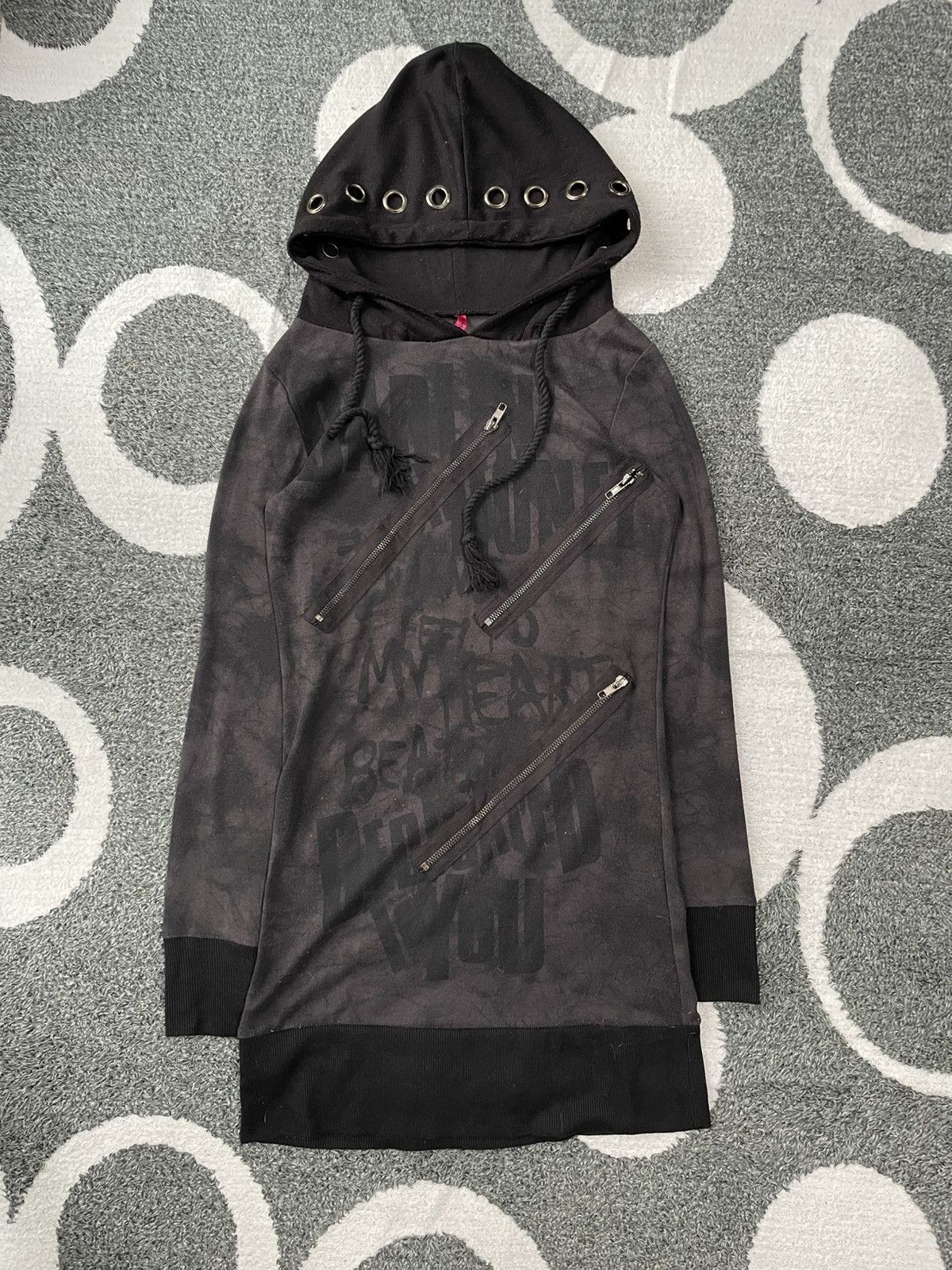 TRY TO LOVE YOU JAPANESE MULTI ZIPPER STYLE HOODIE