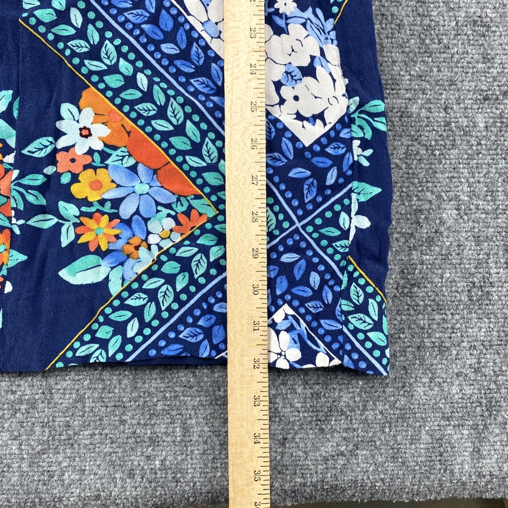 Vintage Maeve Anthropologie Dress Womens 2 Blue Floral Ruffle Sleeveless Lined Summer Dress Size XS / US 0-2 / IT 36-38 - 7 Thumbnail