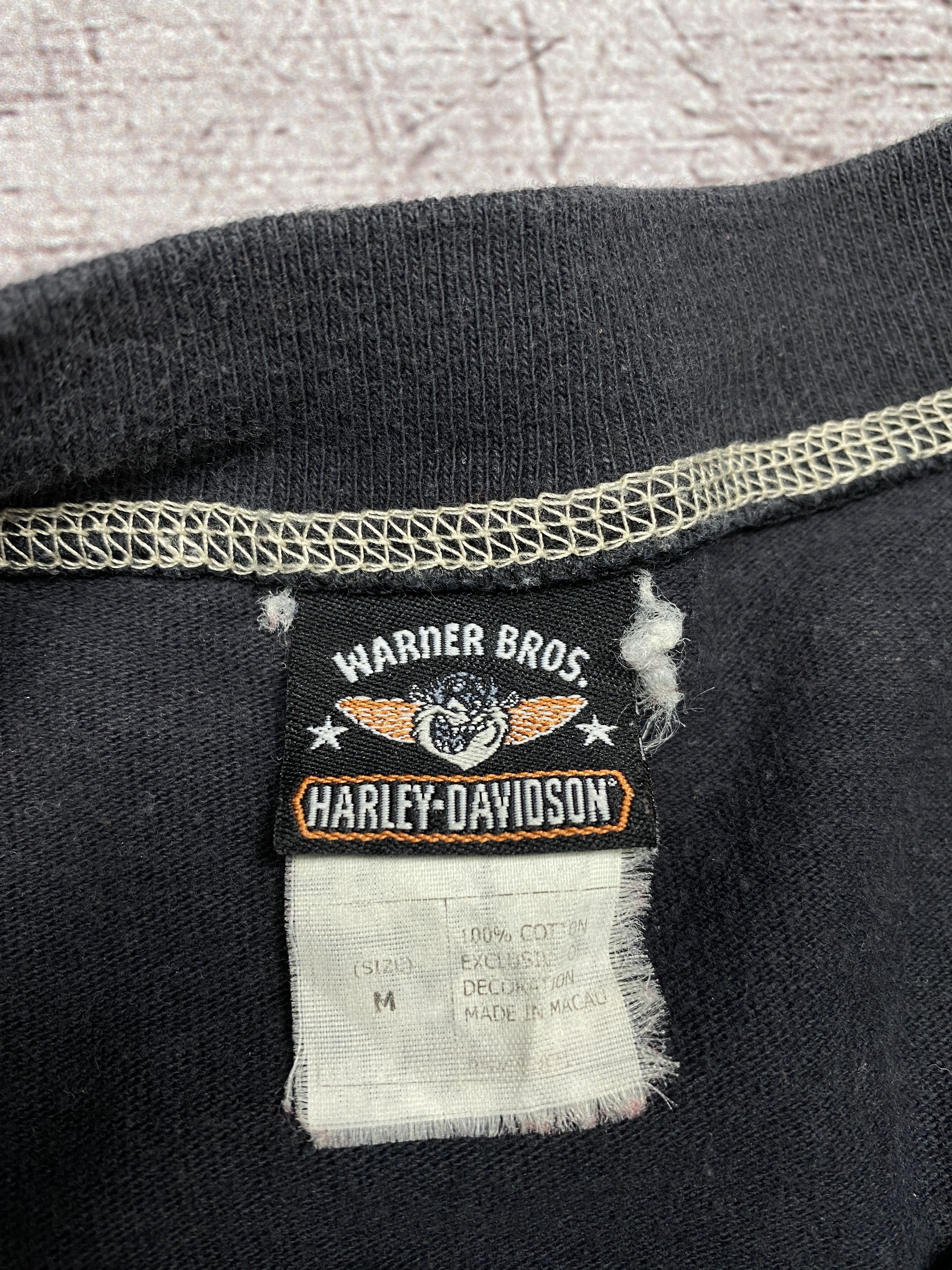 Harley Davidson × Vintage × Warner Bros Harley Davidson + Warner Bros Taz Vintage Mens T-Shirt Size US M / EU 48-50 / 2 - 5 Thumbnail