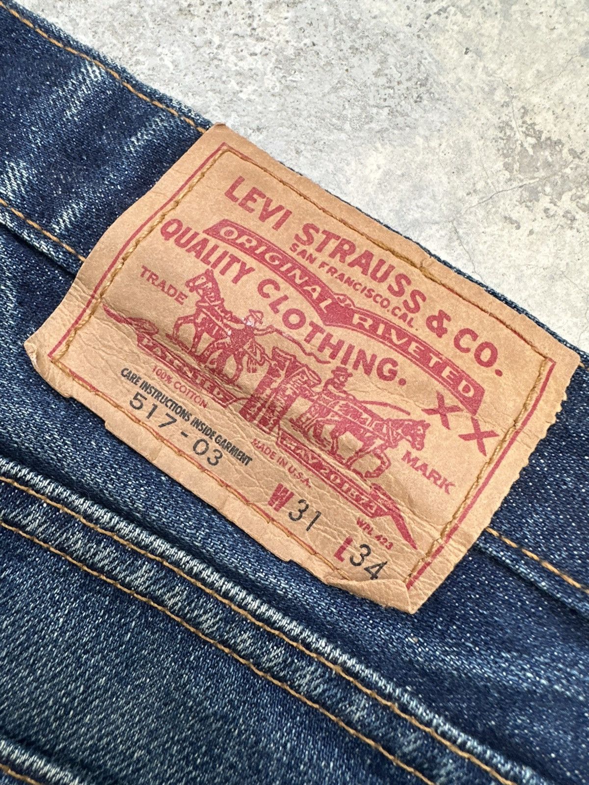 Levi's Vintage Clothing Vintage Levis Usa 517-03 Single R Flare Patina Denim Jeans Size US 32 / EU 48 - 20 Thumbnail