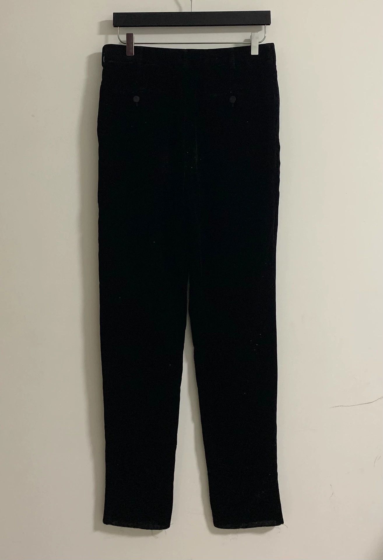 Saint Laurent Paris SLP 22FW Poster Black Stardust Sequin Velvet Trousers Size US 30 / EU 46 - 2 Thumbnail