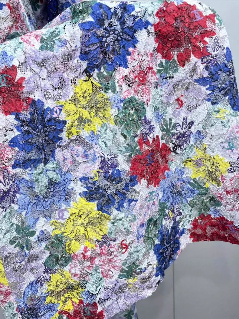 Chanel Chanel 24S lace print wide-leg trousers 2504-Nextarrow Size 42" / US 20 - 4 Thumbnail