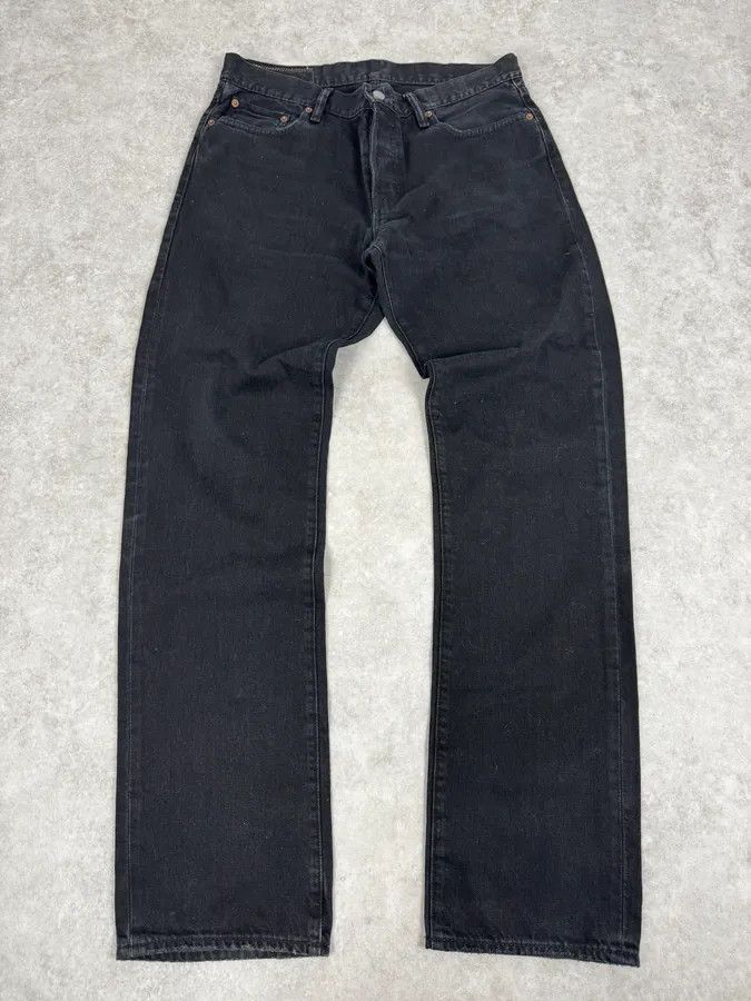 Polo Ralph Lauren AW2014 Ralph Lauren Black Minimalist Denim Jeans Size US 34 / EU 50 - 4 Thumbnail