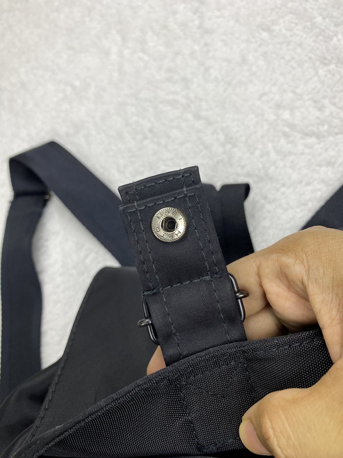 Yohji Yamamoto Y’saacs Pour Homme YOHJI YAMAMOTO Signature Nylon Backpack Size ONE SIZE - 5 Thumbnail
