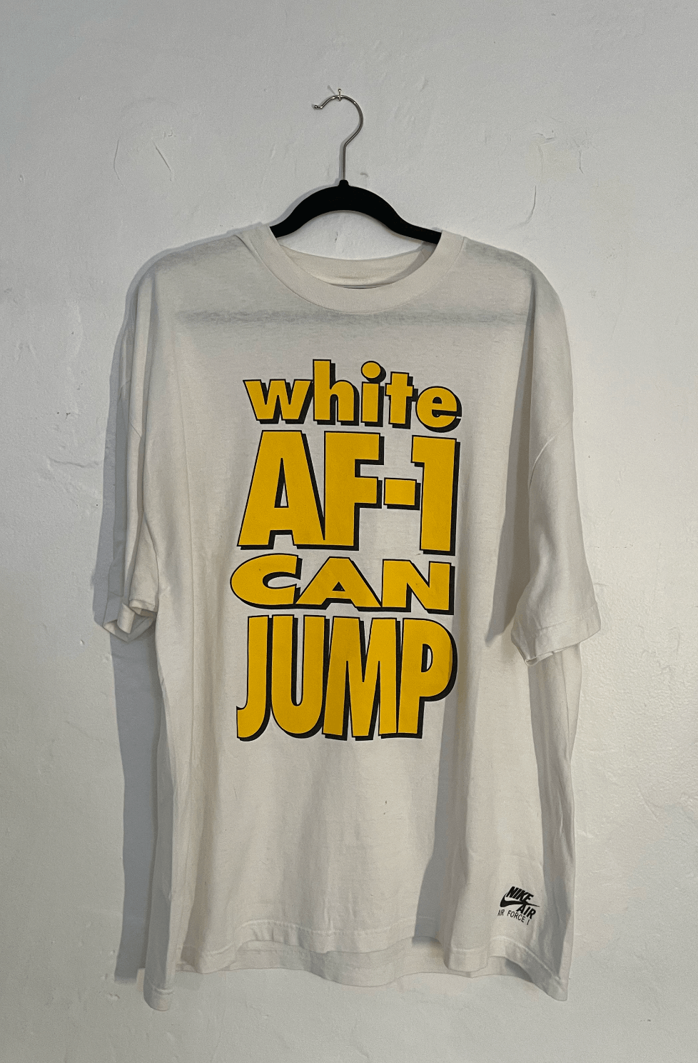 Nike × Vintage vintage nike white af-1 can jump tee XXL Size US XXL / EU 58 / 5 - 1 Thumbnail