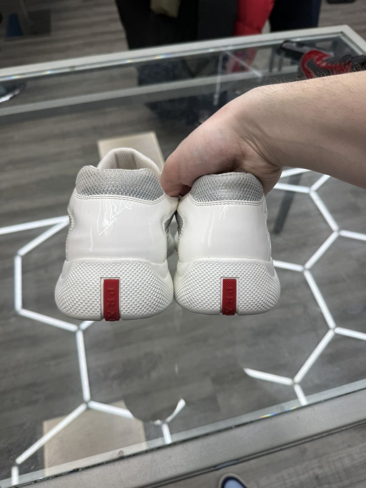 Prada Prada Cup Sneakers - White / Grey Size US 12 / EU 45 - 5 Thumbnail