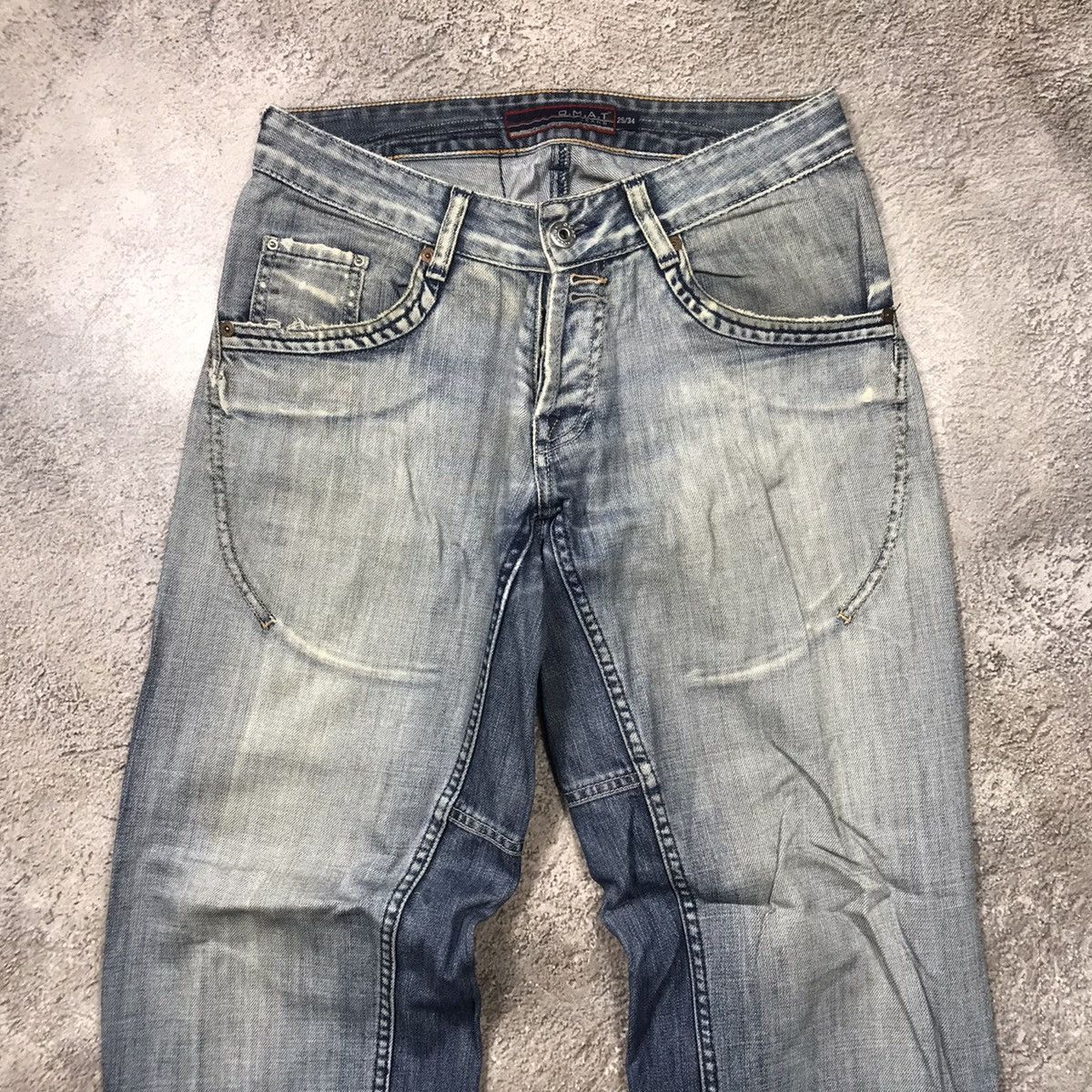 Vintage Vintage Y2K Baggy Distressed Flared Jeans Grunge Japan 29 Size US 29 - 2 Thumbnail