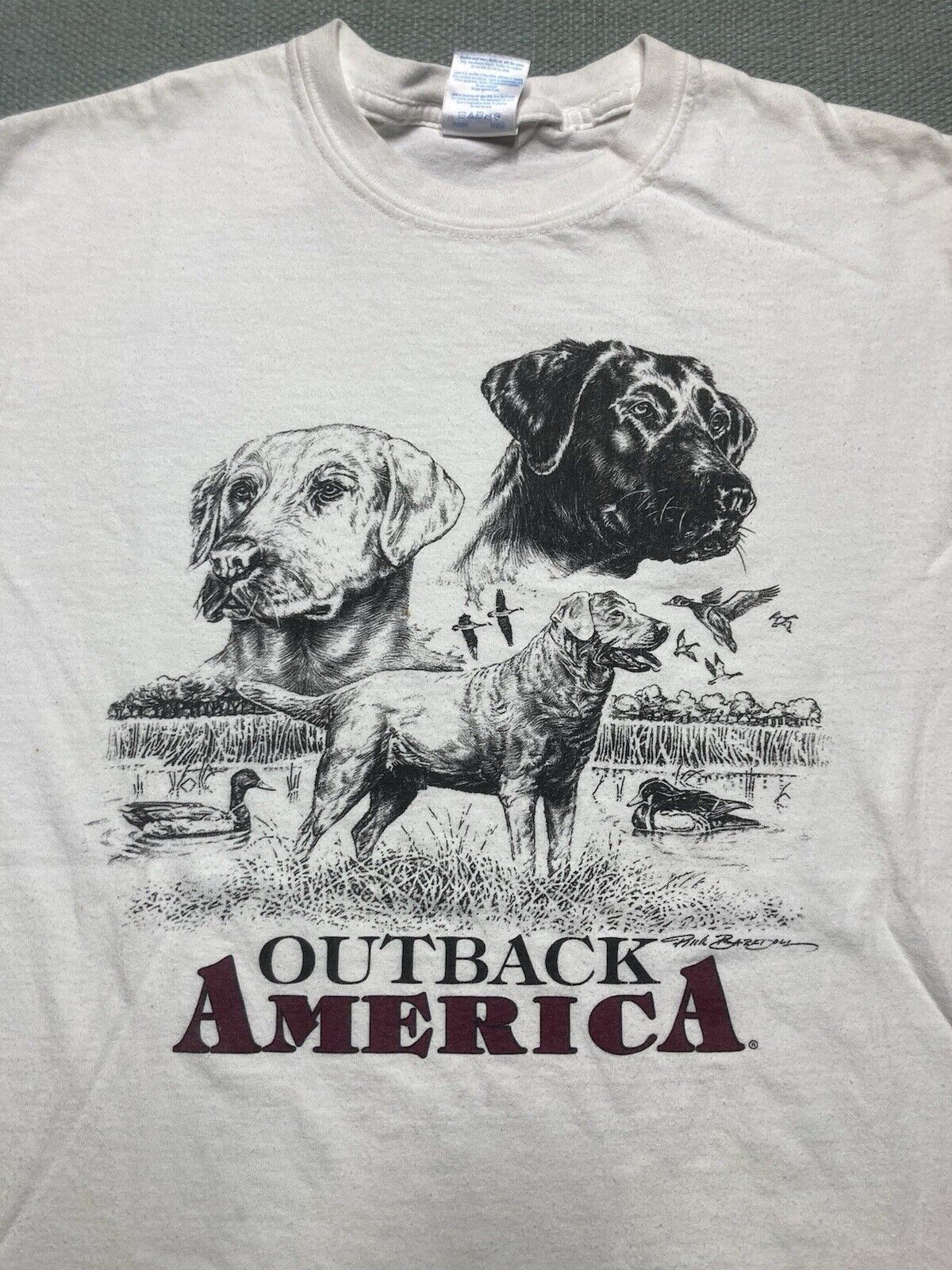 Vintage Vtg t shirt outback america dogs retriever animal tee medium Size US M / EU 48-50 / 2 - 3 Thumbnail