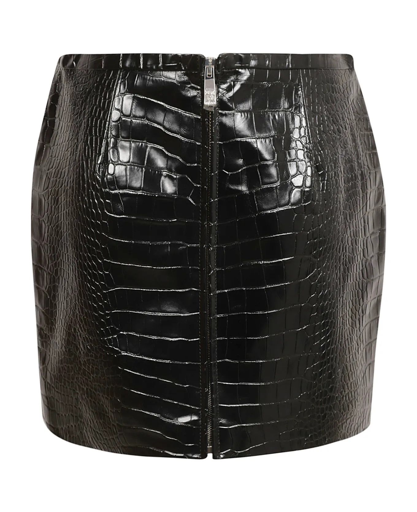 Versace o1y0226 Mini Skirt in Black Size 28" / US 6 / IT 42 - 2 Thumbnail