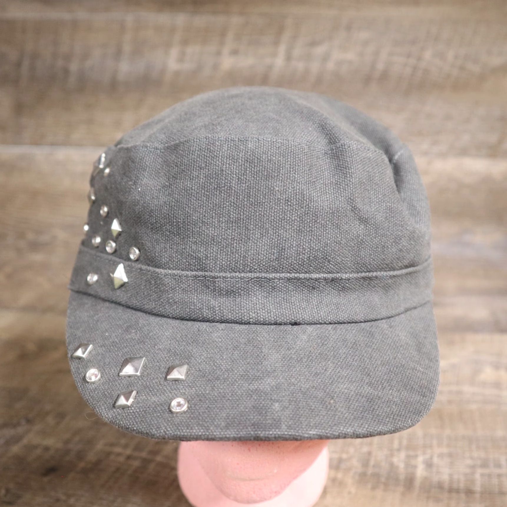 Route 66 Route 66 Hat Adult Women's Bonnet Black Studded Adjustable Color Black 90s? Size ONE SIZE - 2 Thumbnail
