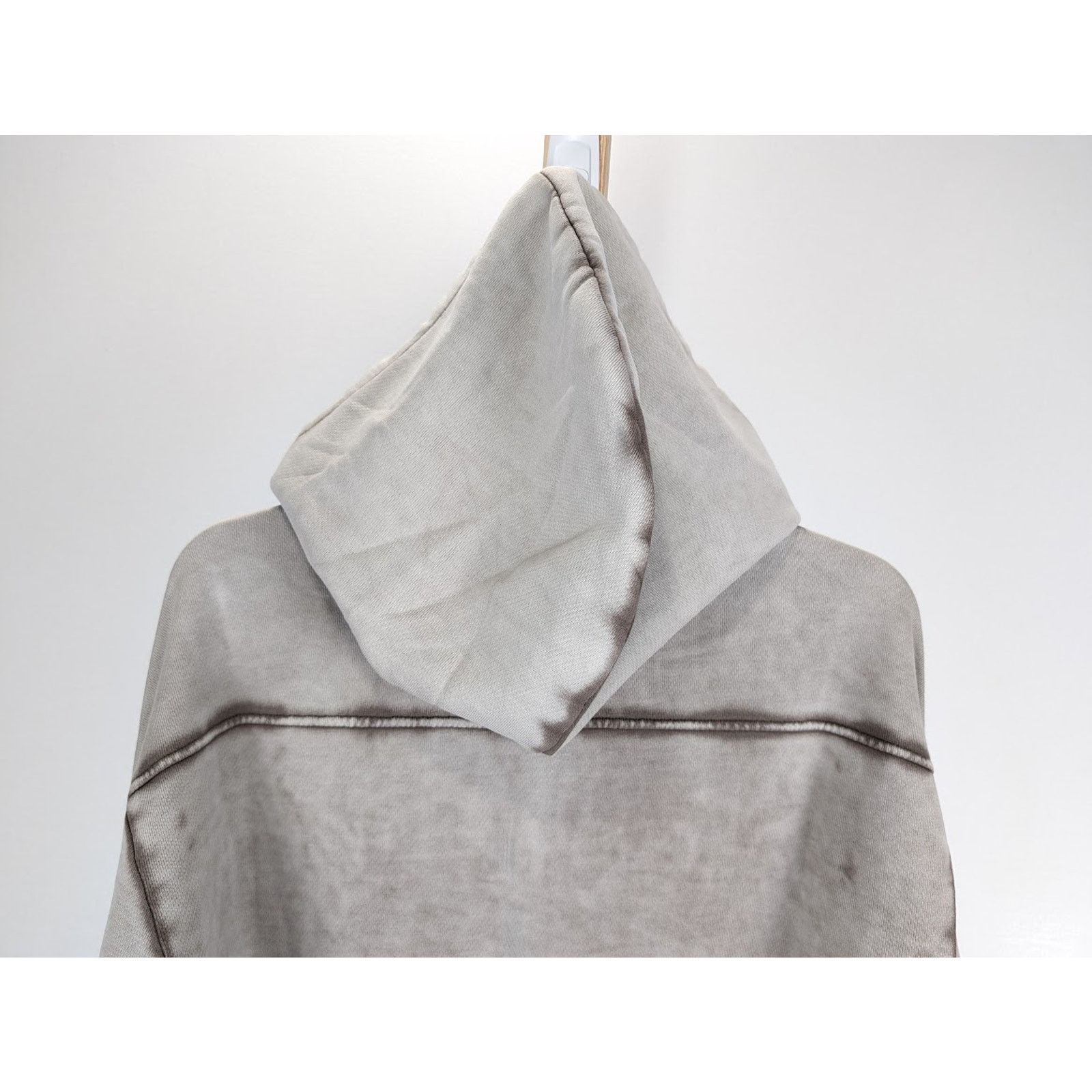 Balmain o1rshd1 Washed Hoodie in Grey Size US M / EU 48-50 / 2 - 14 Thumbnail