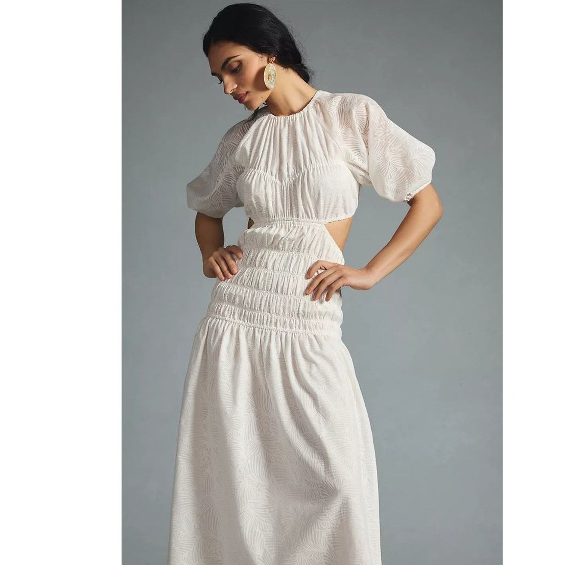 Anthropologie New Anthropologie Significant Other Zofia Midi Dress $362 Size M / US 6-8 / IT 42-44 - 2 Thumbnail