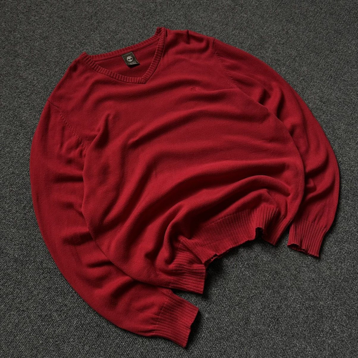 Timberland Luxury Timberland V Neck Knit Sweater Size XL 00s USA Size US XL / EU 56 / 4 - 4 Thumbnail