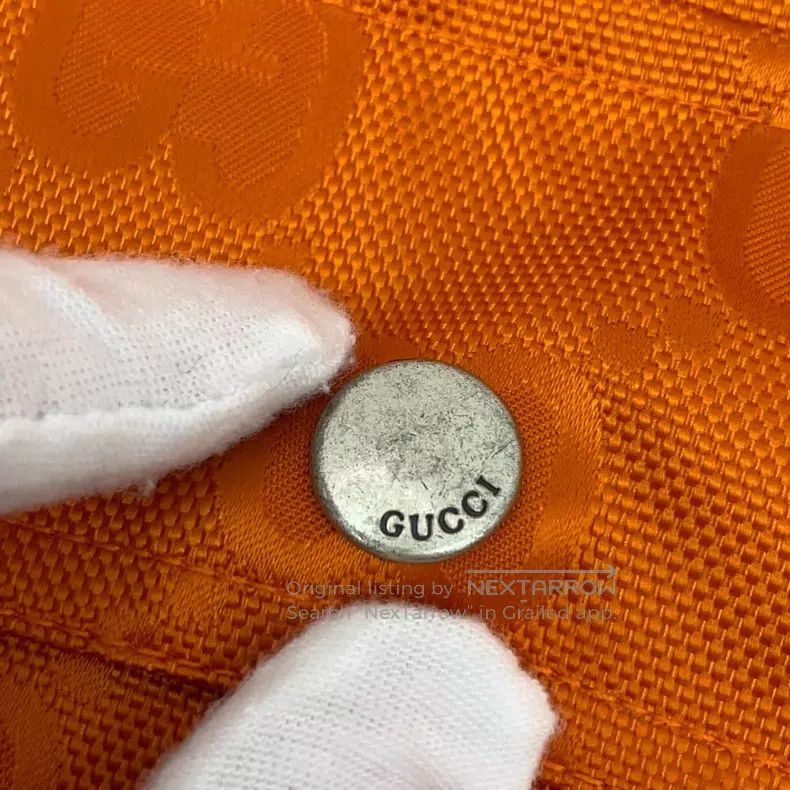 Gucci Gucci Orange logo old flower full print hooded drawstring Size US XS / EU 42 / 0 - 9 Thumbnail