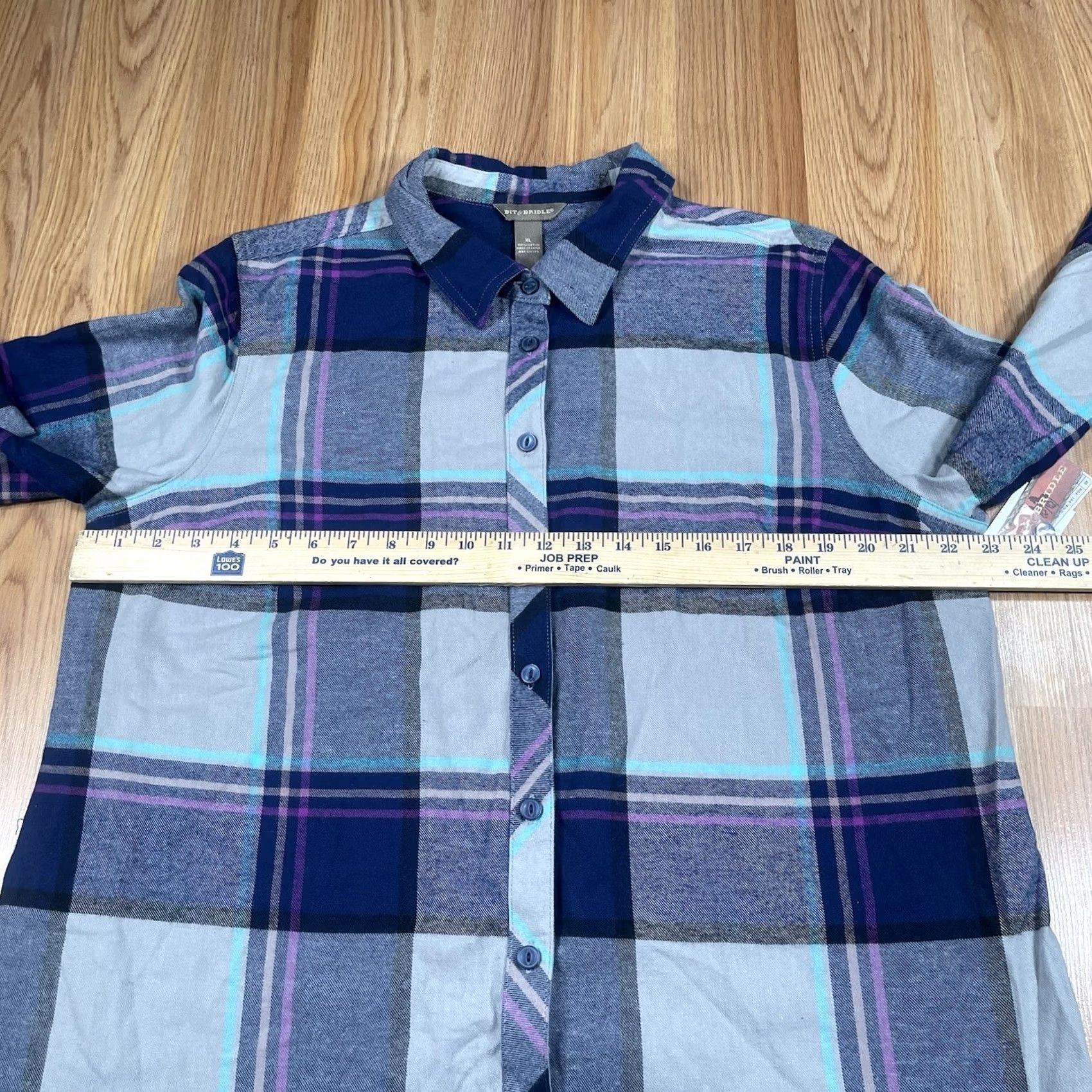 Vintage VINTAGE Bit & Bridle Flannel Shirt Mens XL Extra Large Plaid Long Sleeve Button Down New Size US XL / EU 56 / 4 - 5 Thumbnail
