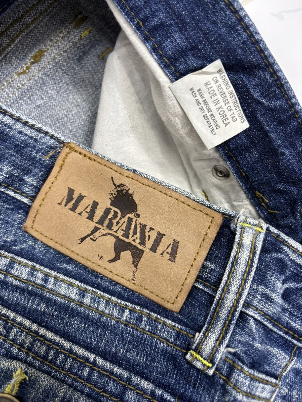 Hysteric Glamour × Japanese Brand HYSTERIC GLAMOUR STYLE DISTRESS DENIM MARAXIA FLARED PANTS Size 30" / US 8 / IT 44 - 9 Thumbnail