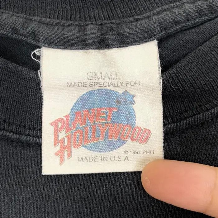 Vintage Vintage 90’ PLANET HOLLYWOOD NEW YORK Store Tee Shirt Size S / US 4 / IT 40 - 8 Thumbnail