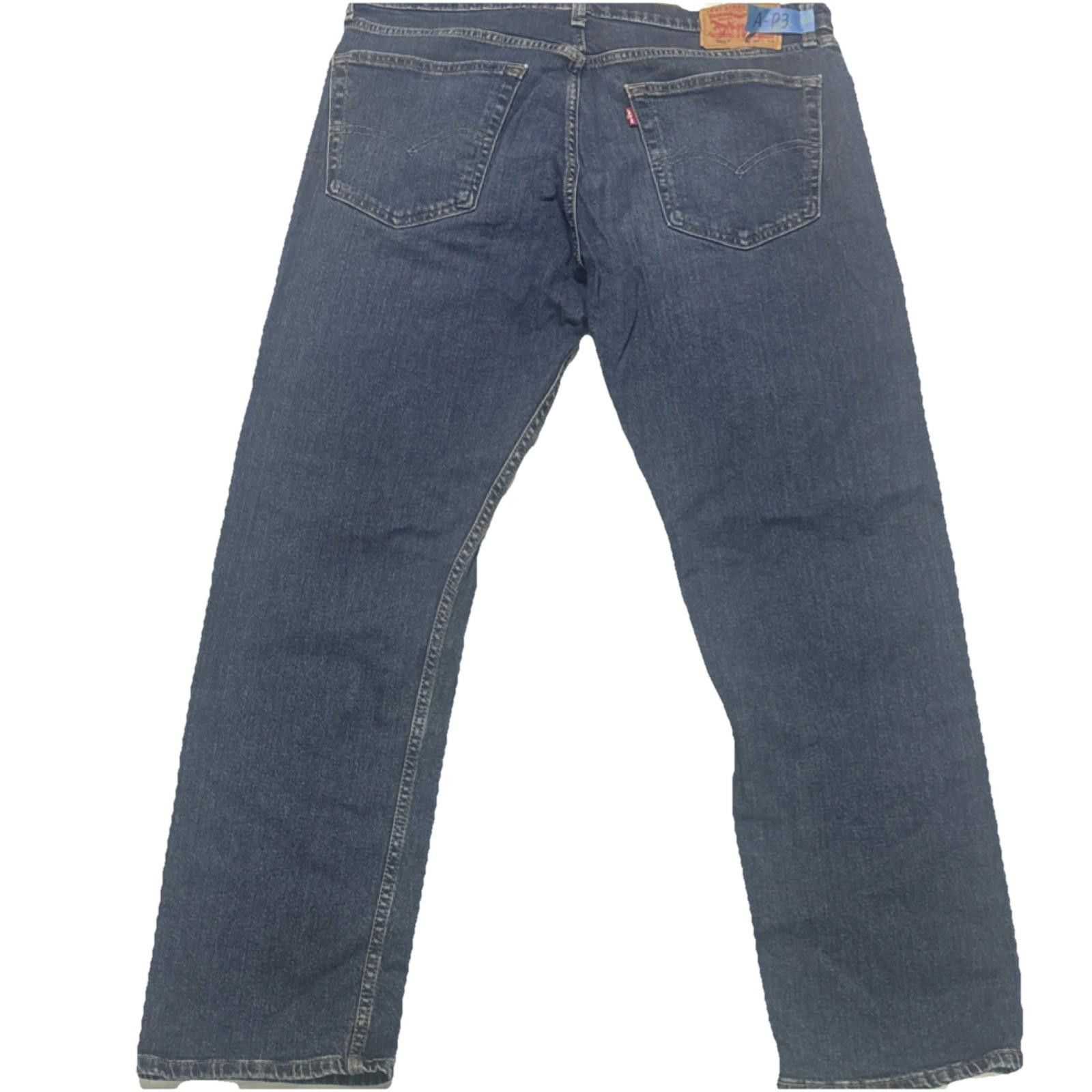 Levi's Levi's Straight Men's Jeans Blue Denim 36x32 Size US 36 / EU 52 - 2 Thumbnail