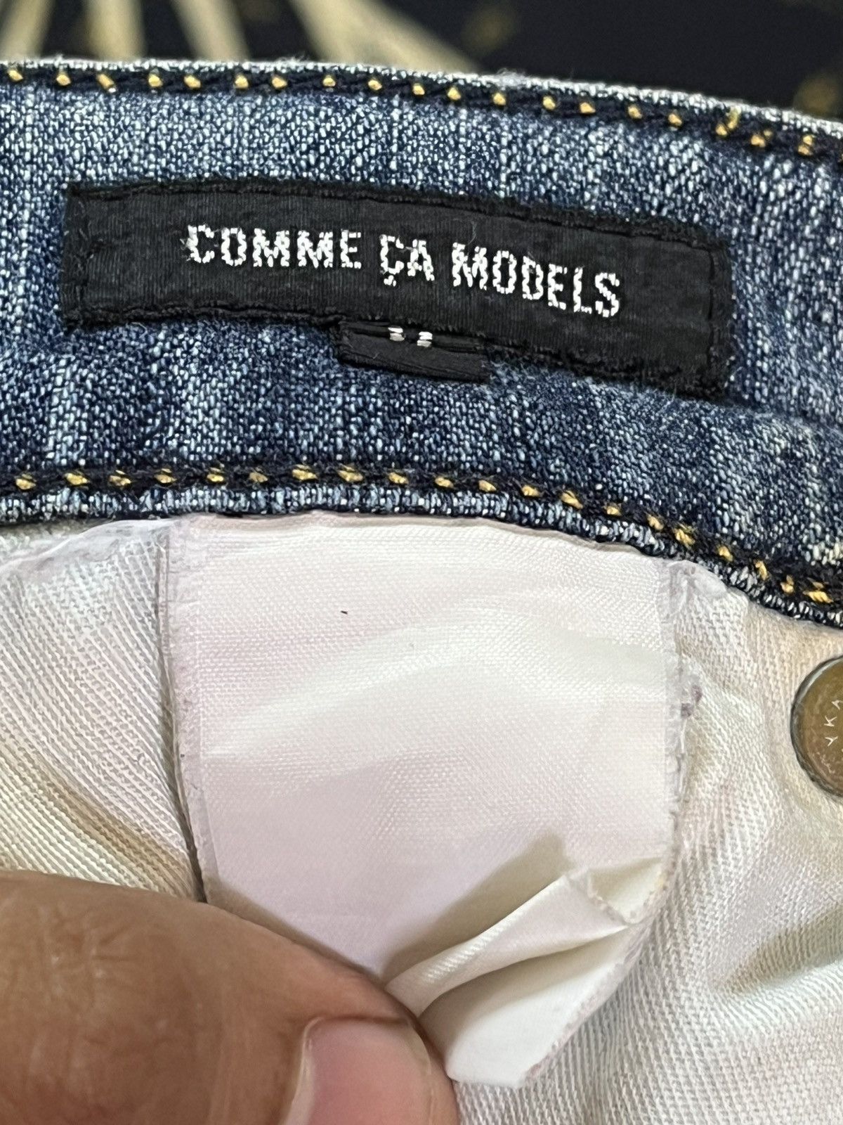 Comme des Garcons Vintage Comme Ca Flare Faded Denim Size US 29 - 9 Thumbnail