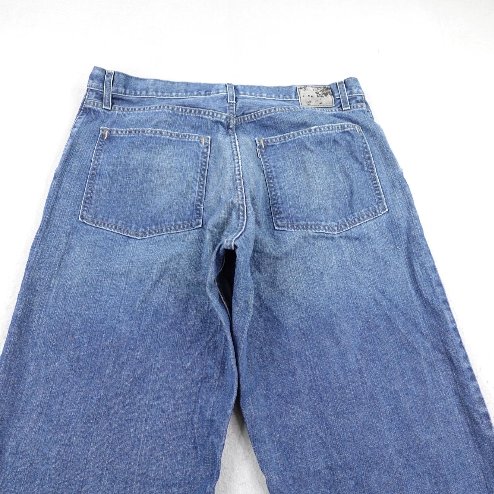 Levi's VINTAGE Levi's Jeans Mens 40x36 Blue Denim SilverTab Baggy Wide-Leg Relaxed Y2K Size US 40 / EU 56 - 5 Thumbnail