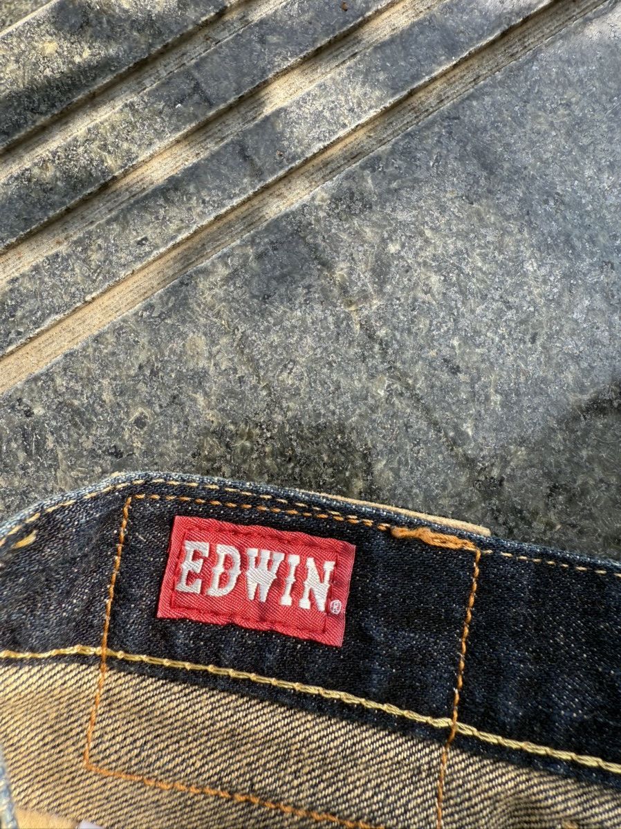 Edwin × Vintage 90’s EDWIN RARE JAPANESE BRAND RETRO Y2K POCKET LOGO DENIM Size US 29 - 15 Thumbnail