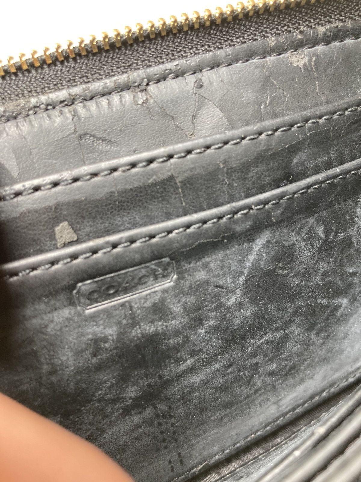 Coach Coach Madison Black Leather Wristlet Wallet Size ONE SIZE - 8 Thumbnail