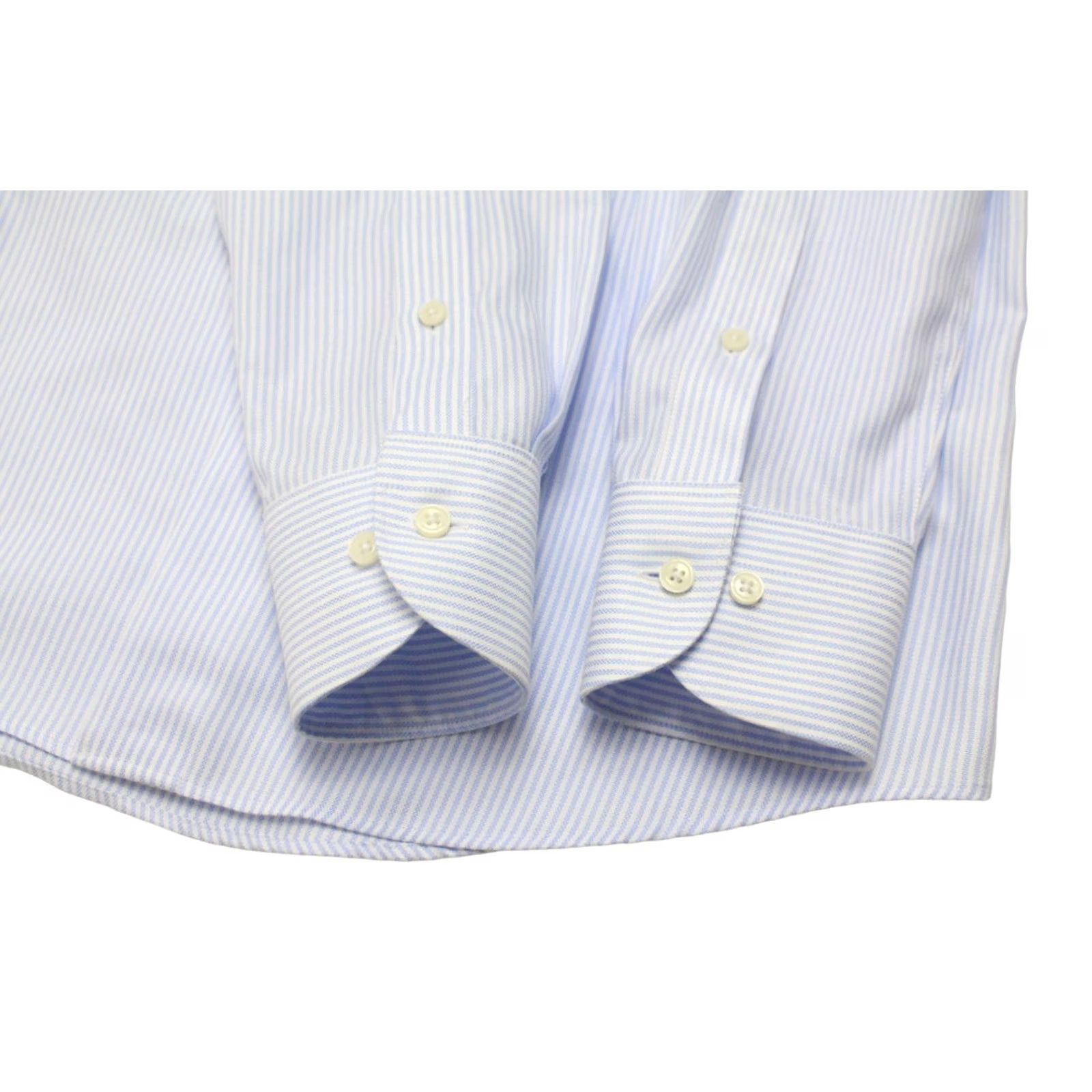 Suitsupply SUITSUPPLY Shirt Men's 39 / 15 1/2 Pinstriped Try On Extra Slim Fit Formal Size 40R - 5 Thumbnail
