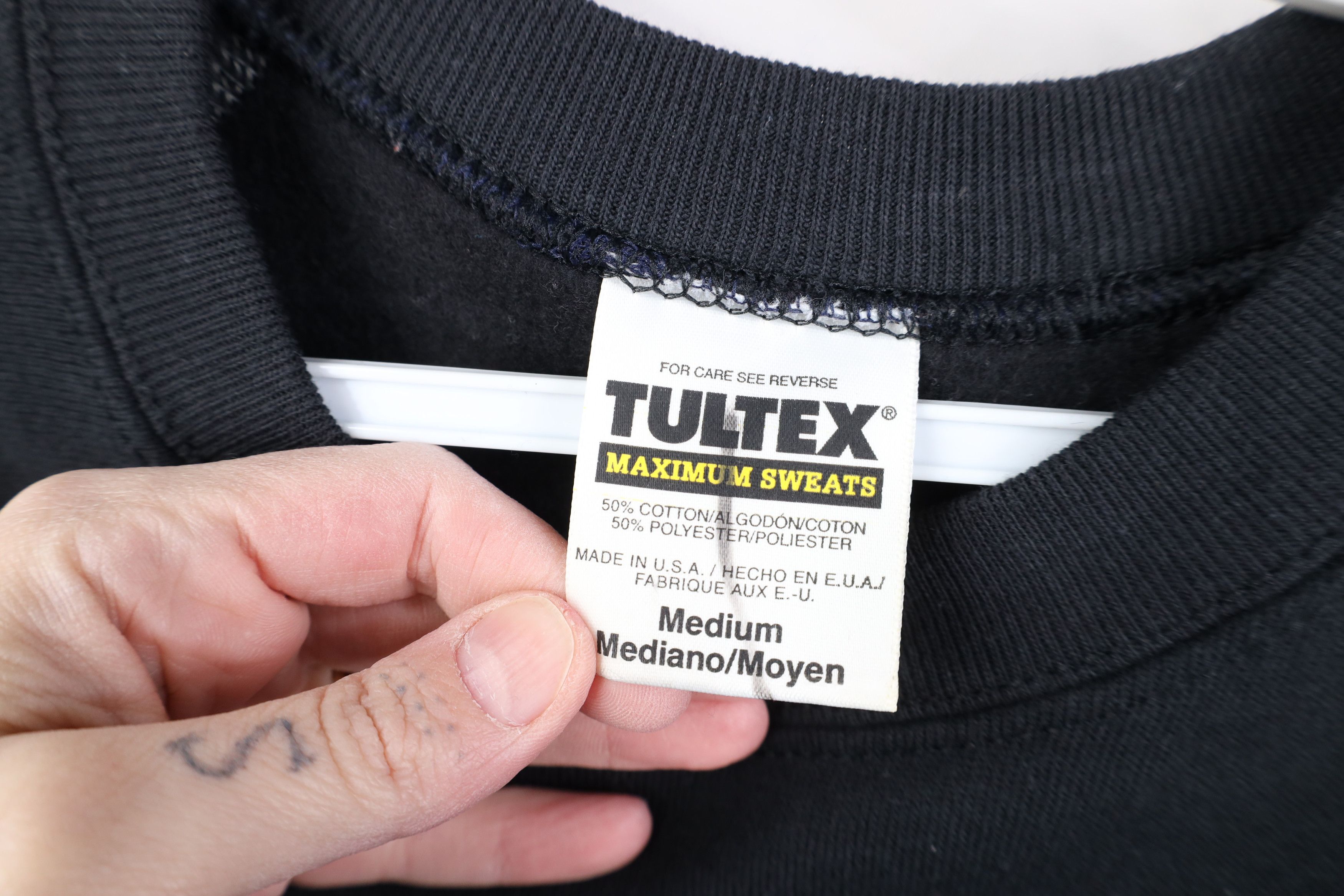 Vintage Vintage 90s Streetwear Blank Crewneck Sweatshirt Black USA Size US M / EU 48-50 / 2 - 6 Thumbnail