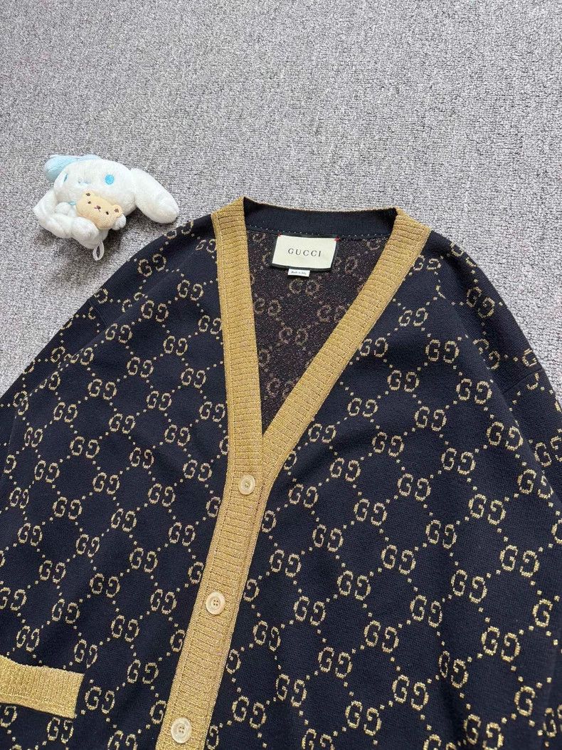 Gucci GucciJinsi Laohuaman logo knitted cardigan jacket 2503-Next Size US XS / EU 42 / 0 - 3 Thumbnail