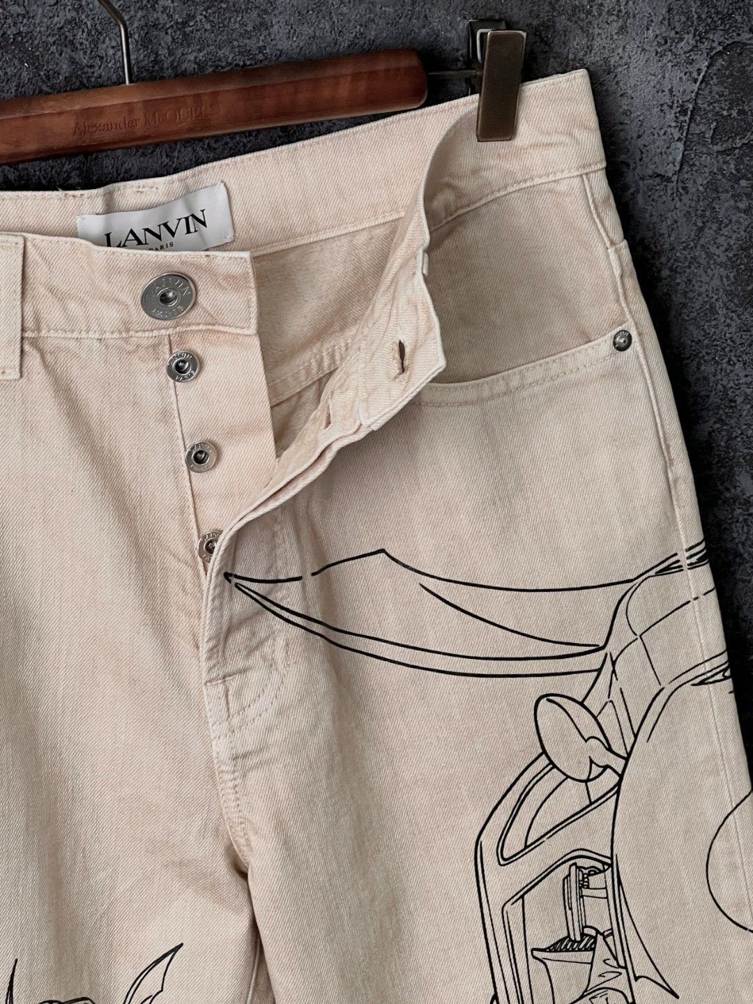 Lanvin Lanvin Khaki Jeans 29*1 Size 29" - 5 Thumbnail