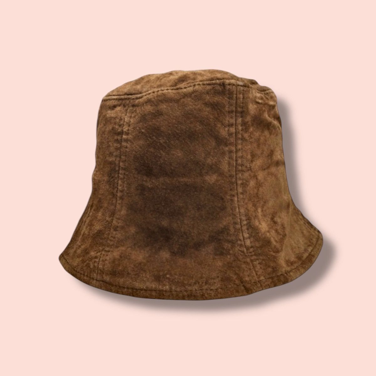 Genuine Leather × Vintage VINTAGE GENUINE PIG LEATHER BUCKET HAT Size ONE SIZE - 1 Thumbnail