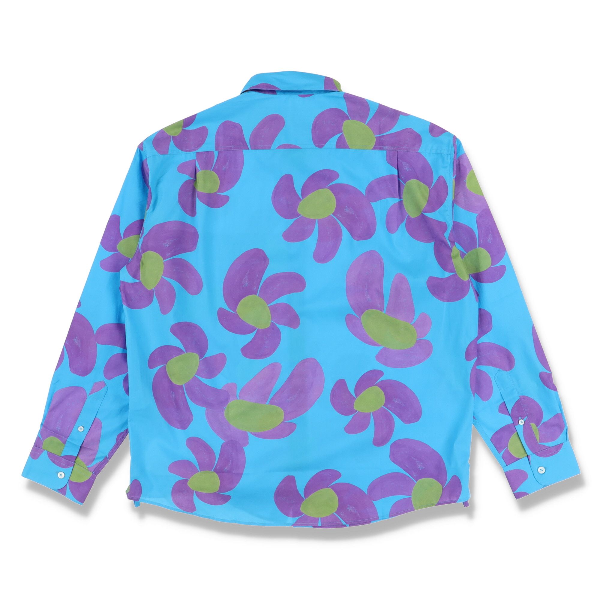 Jacquemus Blue Simon Floral Embroidered Logo Shirt Size US S / EU 44-46 / 1 - 9 Thumbnail
