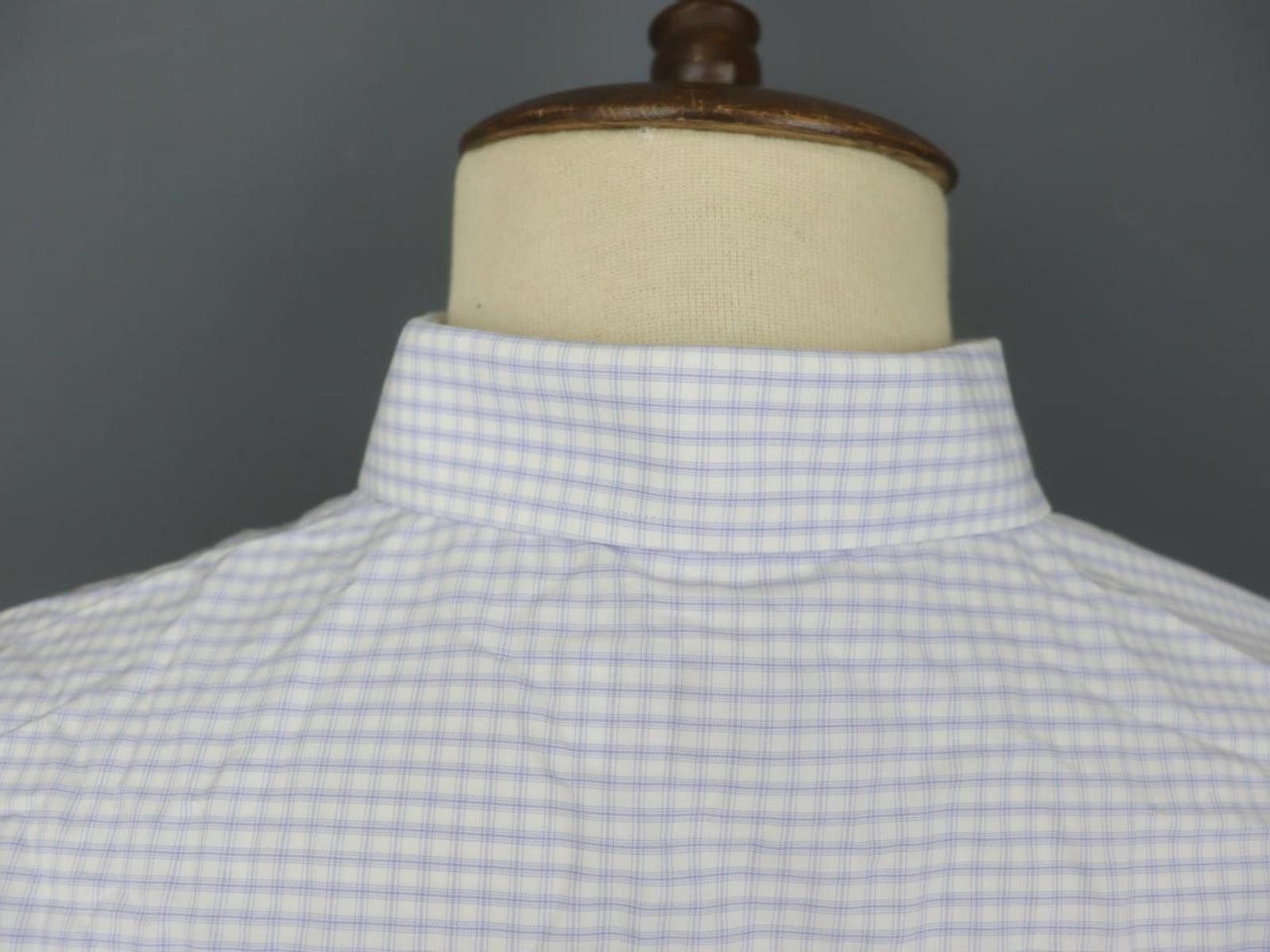 Eton Eton Blue Check 100% Cotton Collared Shirt Size 42 Size 38R - 10 Thumbnail