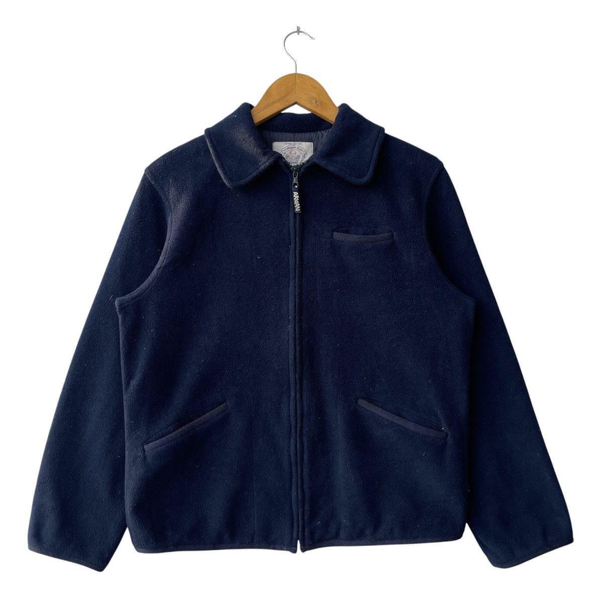 Giorgio Armani Vintage 90s Armani Jeans Archival Technical Fleece Jacket Size US M / EU 48-50 / 2 - 2 Thumbnail