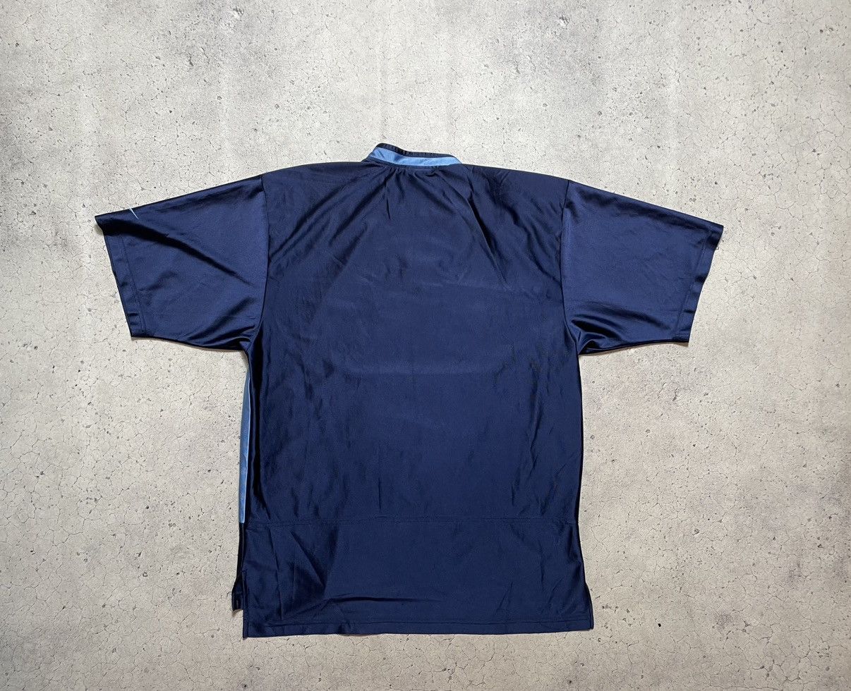 Nike Vintage 90s Rare Nike Big Logo Jersey T- Shirt 1/4 Zip Size US XL / EU 56 / 4 - 2 Thumbnail