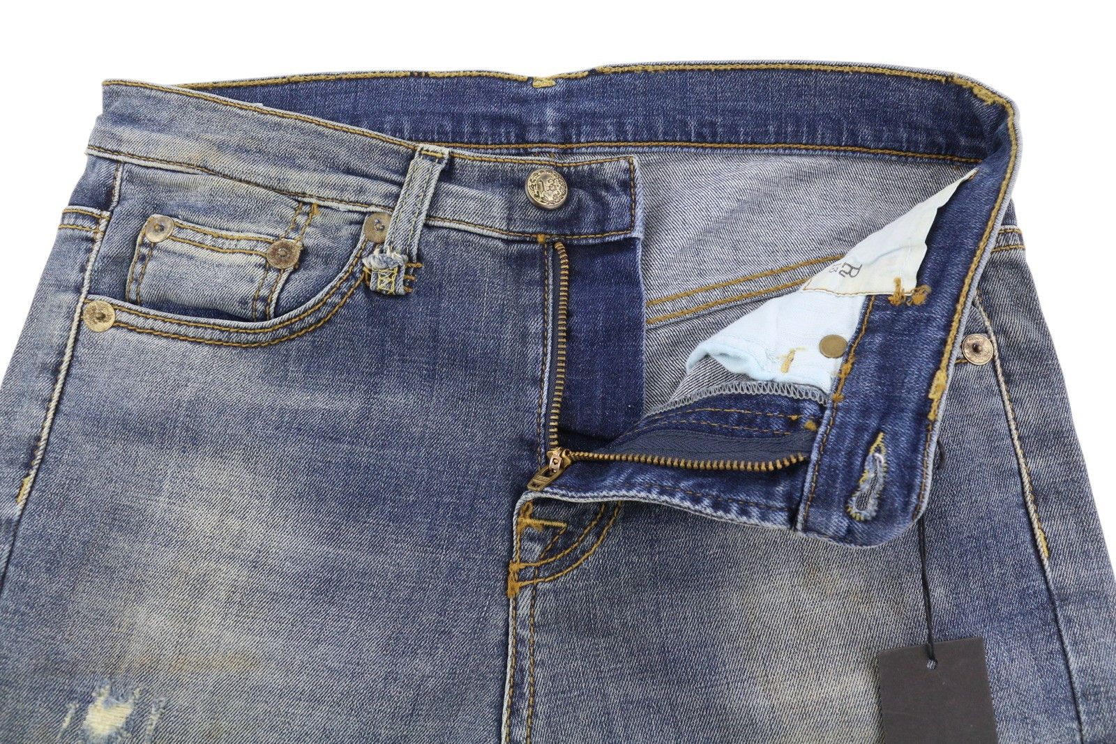 R13 THE DROP 25 Crosby Faded Dirty Look Cropped Crotch 86484 Size 25" / US 0 / IT 36 - 5 Thumbnail