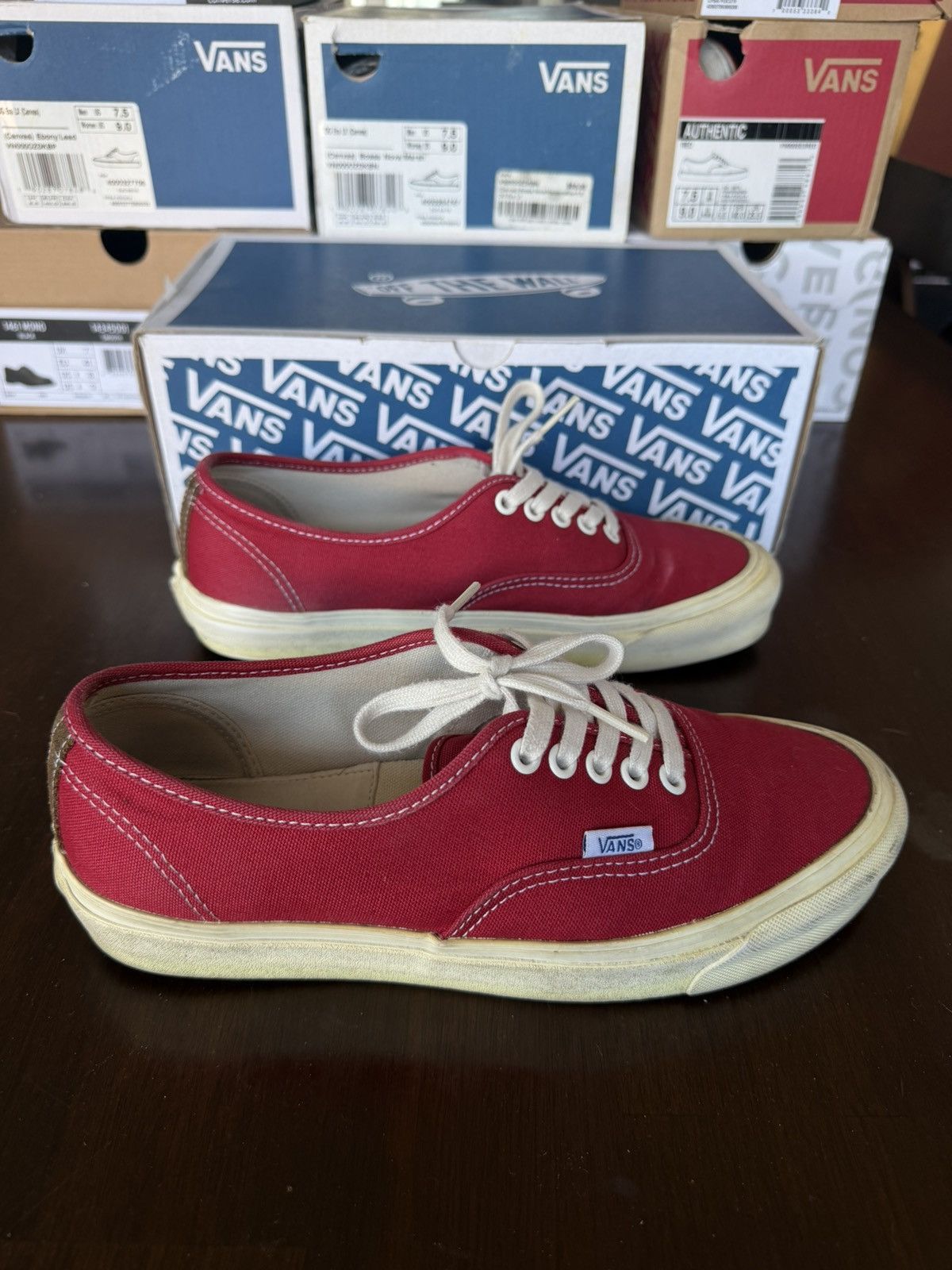 Vans Vans Vault OG Authentic LX Chili Pepper Red Size US 7.5 / EU 40-41 - 2 Thumbnail