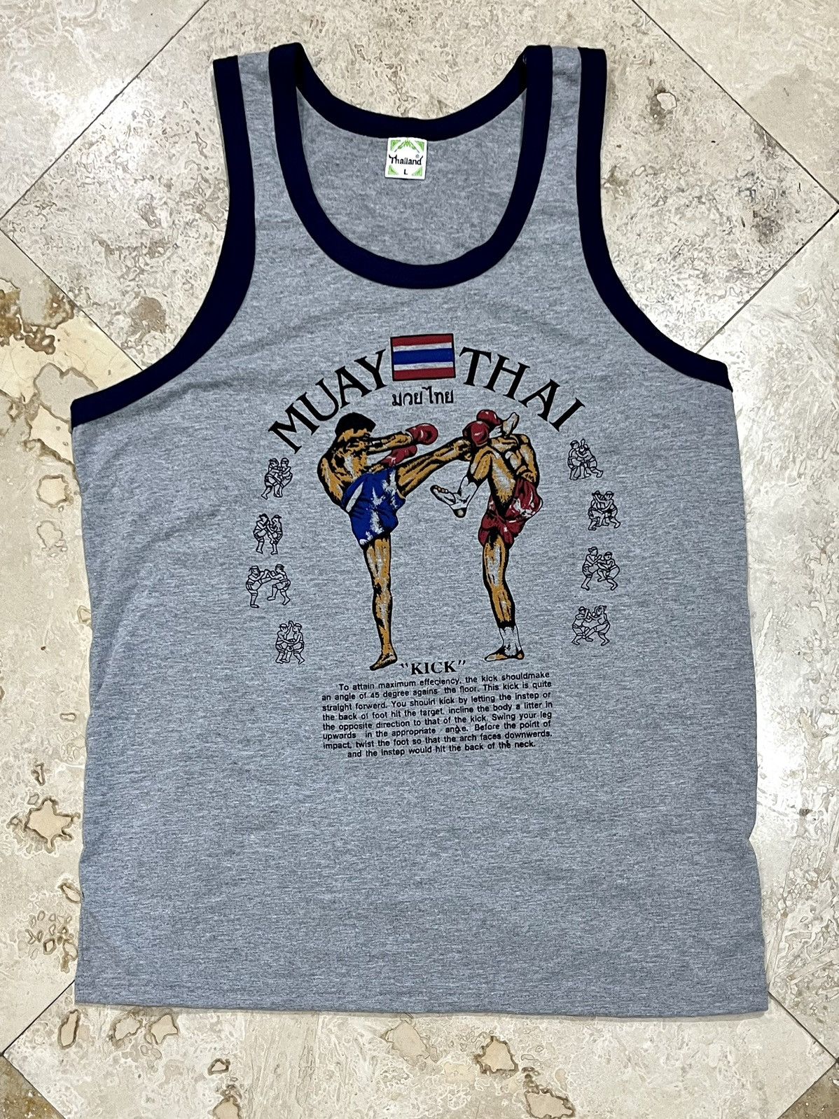 Vintage Muay Thai Thailand Fighting Tank Top Size US L / EU 52-54 / 3 - 1 Thumbnail