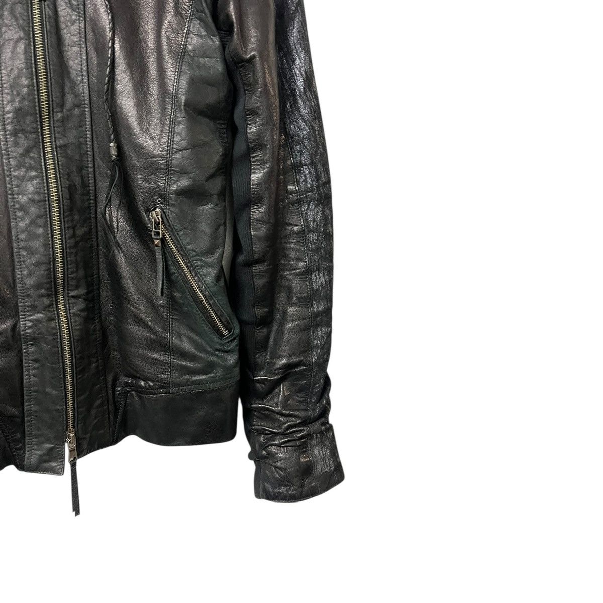 14th Addiction 14th addiction leather hood jacket Size US M / EU 48-50 / 2 - 3 Thumbnail