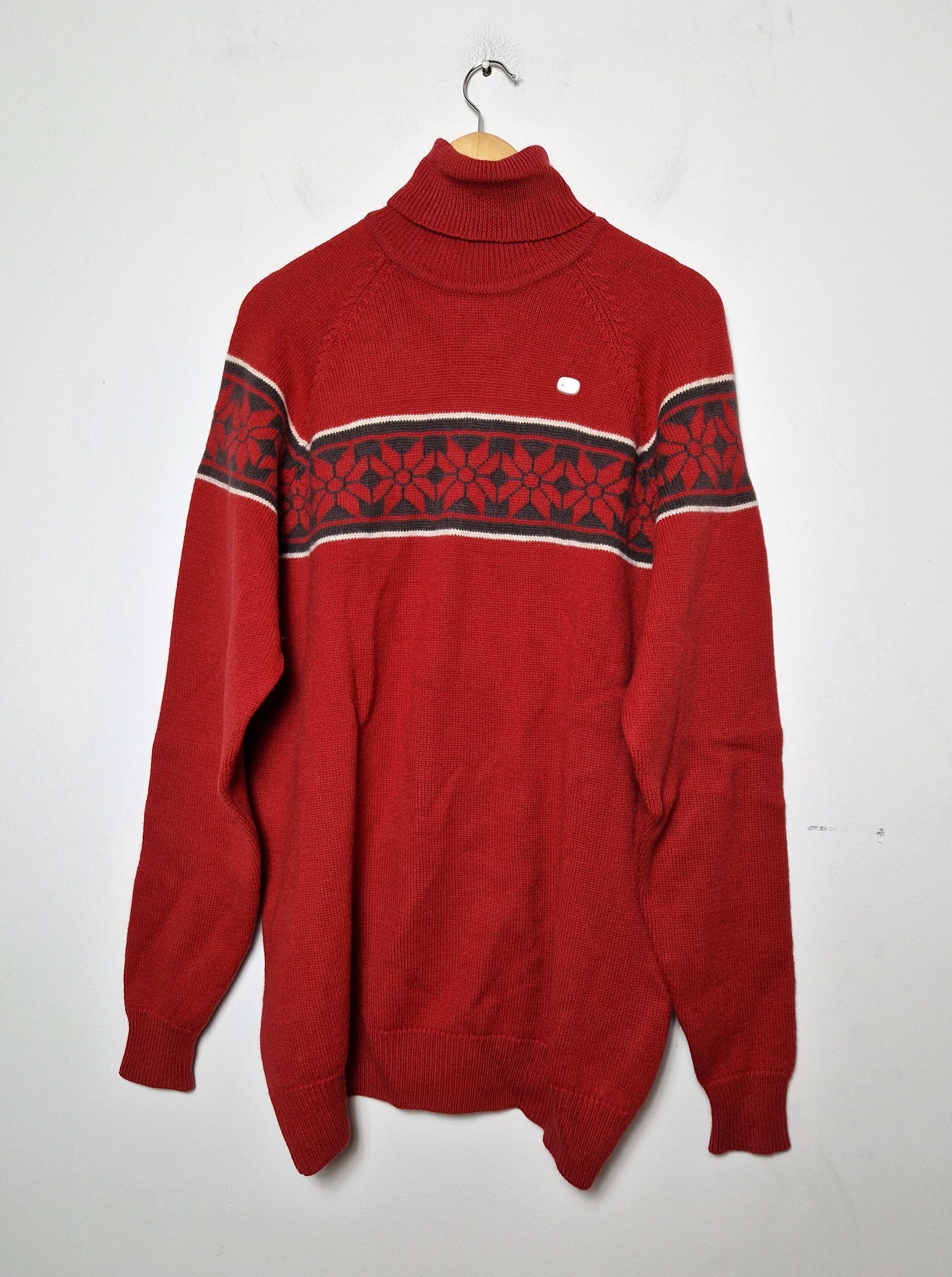 image of Nike Vintage 90's Early 00S 100% Merino Sweater in Red, Men's (Size XL)