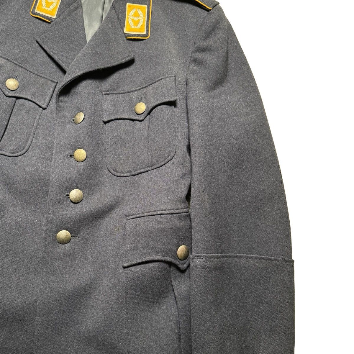 Vintage West German Bundeswehr Luftwaffe Air Force Uniform Jacket 65 Size US L / EU 52-54 / 3 - 2 Thumbnail