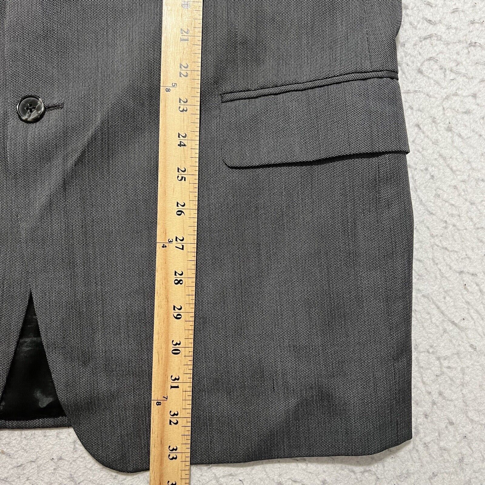 Joseph Abboud Joseph Abboud Worsted Wool Gray Suit Jacket Nordstrom USA Size 44L - 12 Thumbnail
